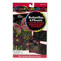 Scratch Art  Color-Reveal Butterflies & Flowers Picture